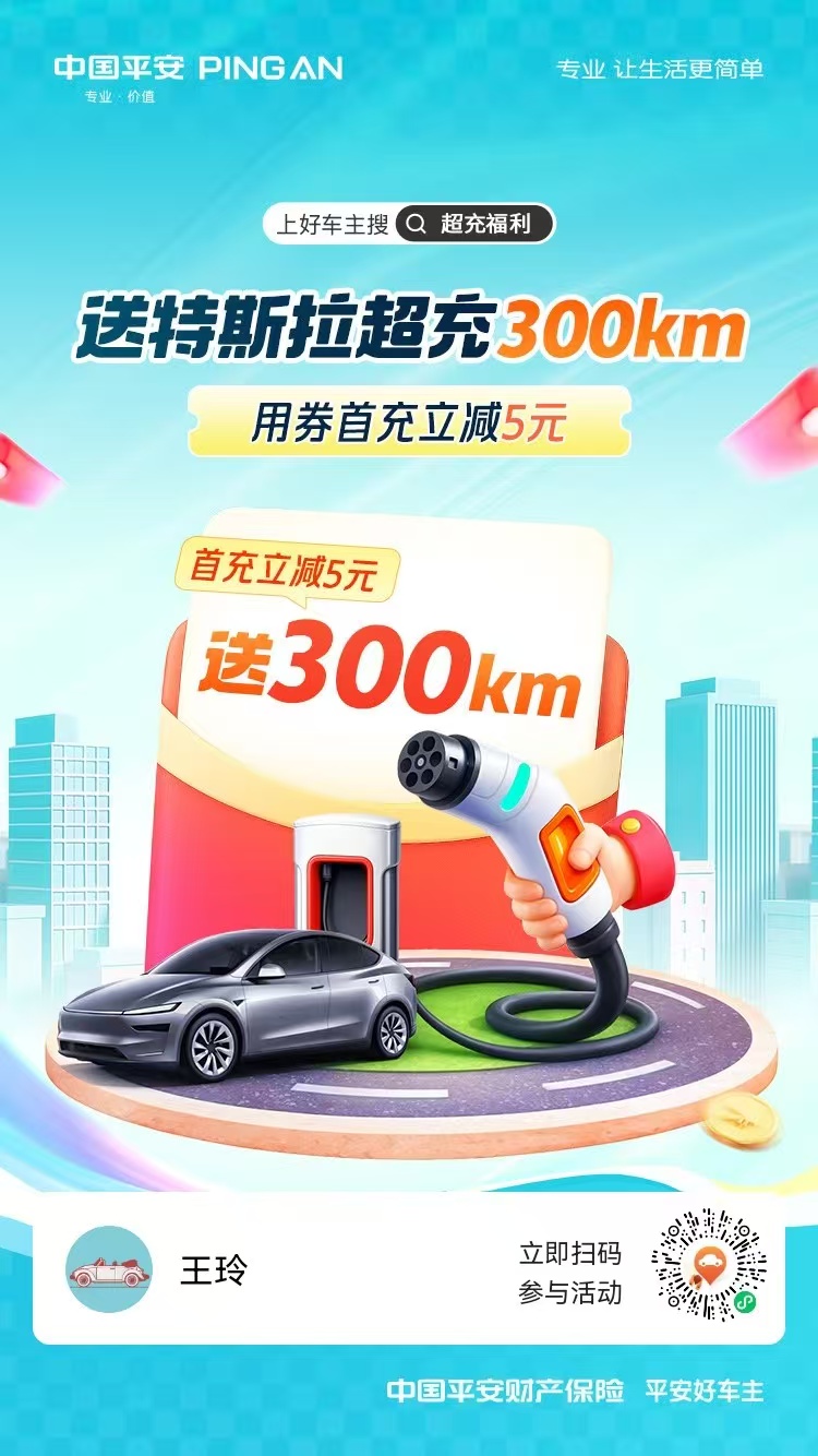 <strong>送特斯拉超充300km</strong>